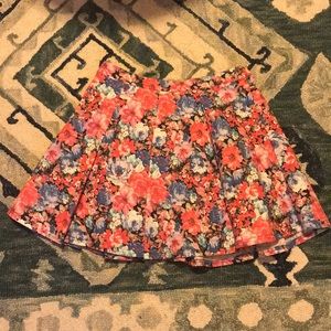 Floral A- line skirt